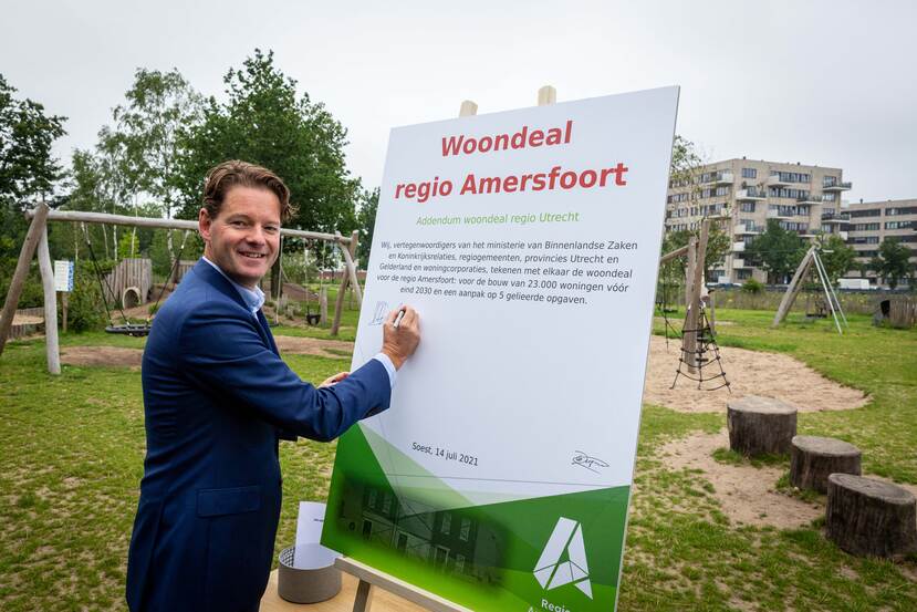 Ondertekening addendum regio Amersfoort (woondeal Utrecht)